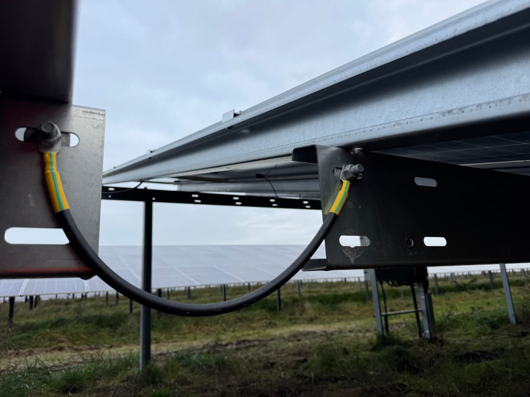 PV-Kabel an Solaranlage